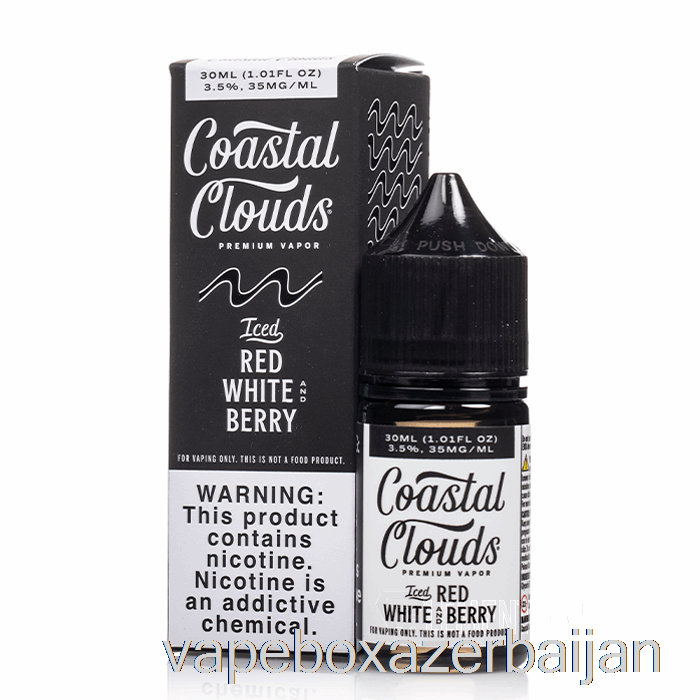 Vape Smoke ICED Red White and Berry - Coastal Clouds Salt - 30mL 35mg